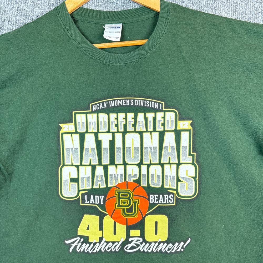 2012 Baylor Lady Bears National Champions XL T-Shirt NCAA Basketball